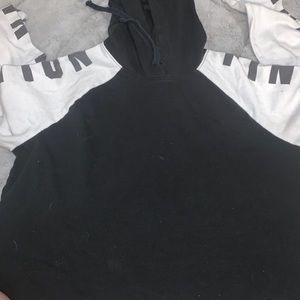 Pink cropped hoodie